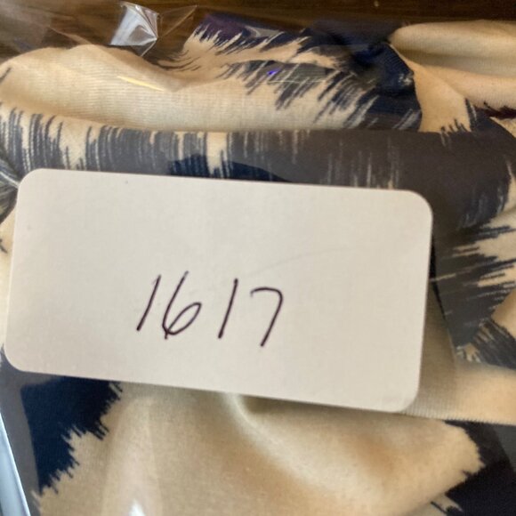 Ted Baker Mock Neck Jersey Printed Dress 12 Cream Blue NWT Cotton Elastane - Picture 11 of 11